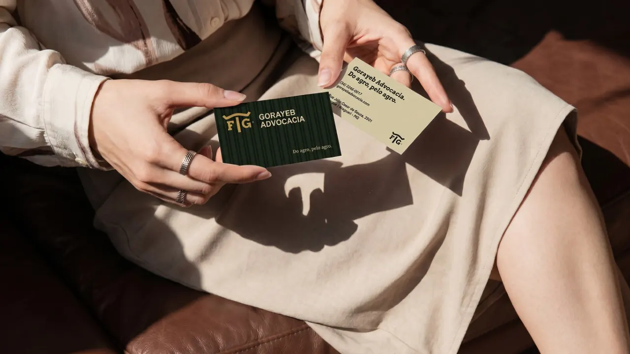 Cartões de visita da nova marca