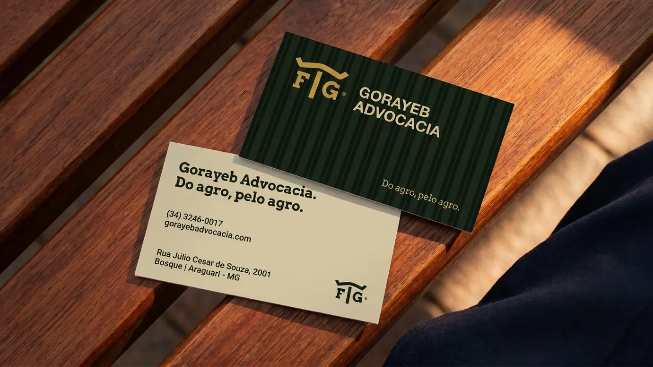 Cartões de visita sobre madeira